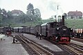 Dampfbetrieb mit Loks der Reihe 298 auf der Steyrtalbahn im Bahnhof Garsten, Juni 1977.