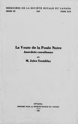 Tremblay - La vente de la poule noire, anecdote canadienne, 1920.djvu