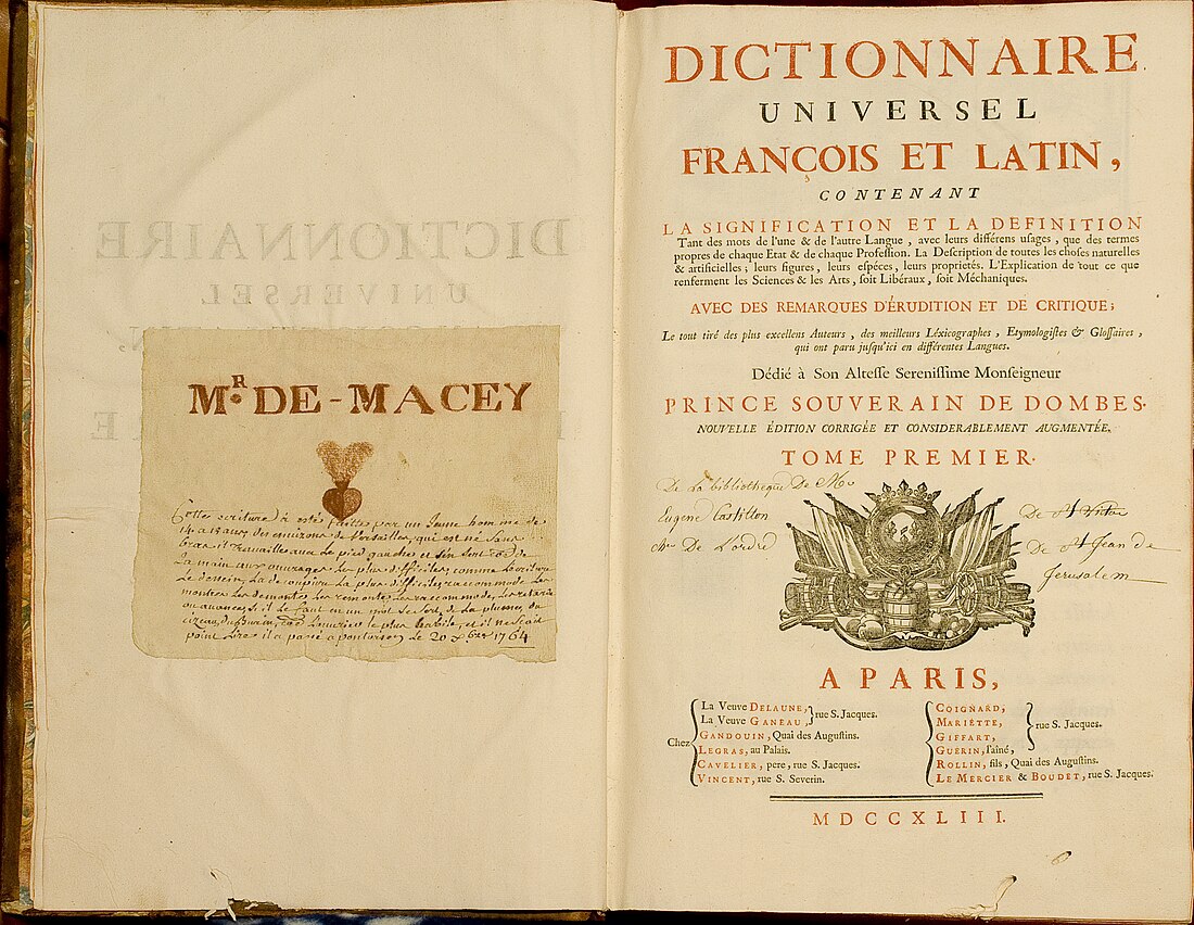 Dictionnaire de Trévoux