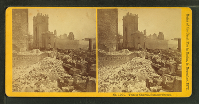 Trinity Church on Summer St., after fire of 1872