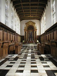 Inside Trinity College Chapel Trinity College, Cambridge - chapel.jpg
