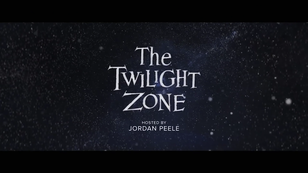Logo of the twilight zone, 2019. Subtitle reads "hosted by Jordan Peele"