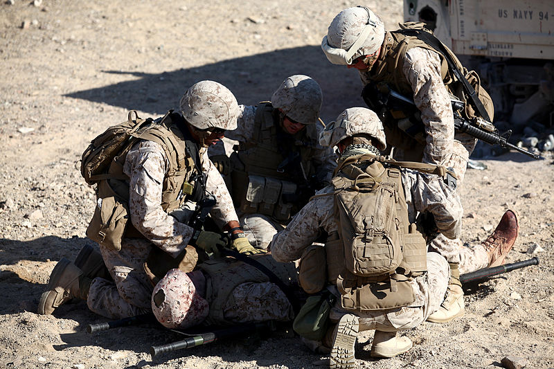 File:U.S. Marines with Combat Logistics Regiment 2, 2nd Marine Logistics Group, undergo realistic combat training for first responders during Enhanced Mojave Viper (EMV), on Marine Corps Air Ground Combat Center 120906-M-KS710-026.jpg