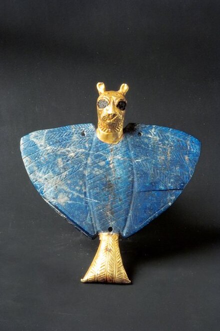 The "Lion eagle", another object found in the dedication deposit of the "Treasure of Ur".