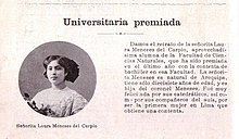 UNMSM Contenta a Лаура Менесес дель Карпио 1913.jpg 