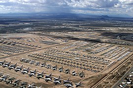 Aviones estacionados, año 2004.