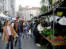 Un marché à Union Square.