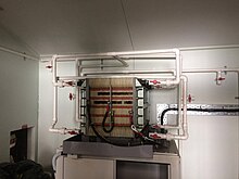 A vanadium redox flow battery located at the University of New South Wales, Sydney, Australia Vanadium Redox flow battery.jpg