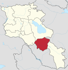 Vayots Dzor in Armenia.svg