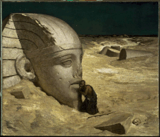 The Questioner of the Sphinx by Elihu Vedder (1836).