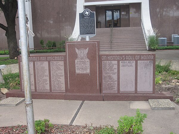 Veterans Monument at the Scurry County Courthouse