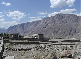 Gezicht vanuit Gilgit op de bergen rondom