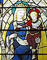 Madonna z Dzieciątkiem - witraż w katedrze w Ely