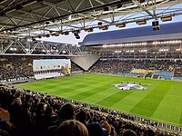 Fully packed Gelredome during a 1-0 victory against Tottenham Hotspur in the UEFA Europa Conference League at 21-10-2021. VitesseTottenhamHotspur.jpg