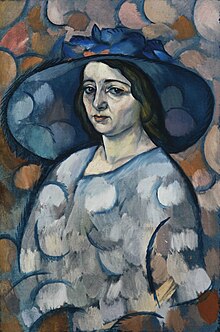 Vladimir Baranov-Rossine - Lady in a Blue Hat.jpg