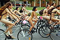 Nude Bike ride à Saragosse.