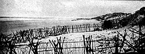 «Конец фронта» — линия обороны упирается в море возле Ньивпорта.