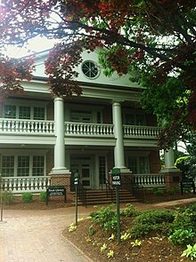 Library located towards the front of campus of William Peace University William Peace University Library.JPG