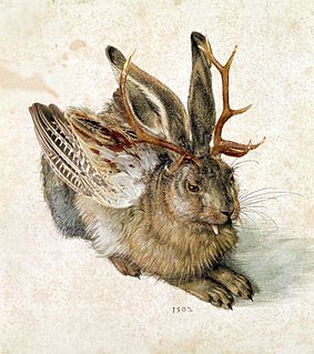 Wolpertinger German mythological hybrid animal