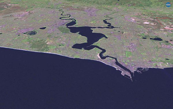 Satellite imagery of the Swan River and surrounds
