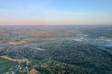 Aerial photograph of the airport at pattern altitude Zelienople Municipal Airport aerial shot.jpg