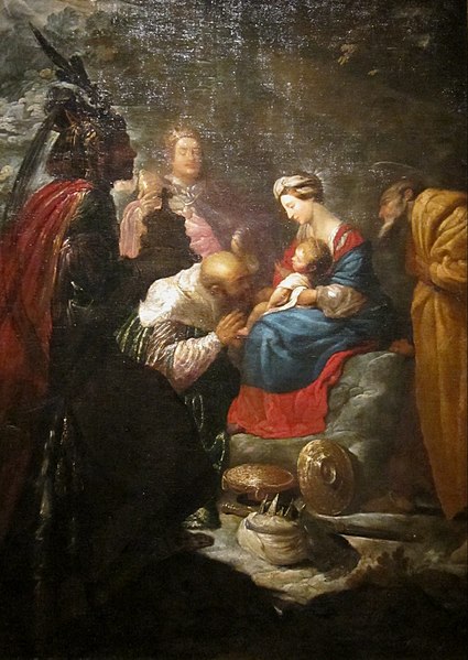 File:'The Adoration of the Magi' painting by Claude Vignon, Dayton Art Institute.JPG