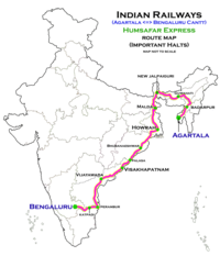 Agartala–SMVT Bengaluru Humsafar Express