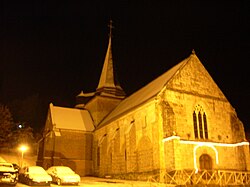 Église de Longueville sur Scie une soirée d'hiver 2009.JPG
