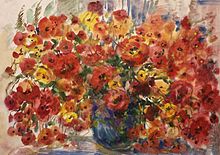 «Bouquet, coquelicots», (86х60.5, 2000)