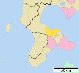 Moris läge i Oshima subprefektur      Signifikanta städer      Övriga städer     Landskommuner