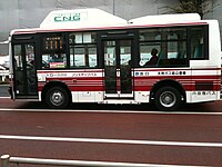 フラットフィールドによるCNG改造車（エアロミディME）