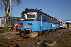 Lokomotiva 182.038 v Ostravě