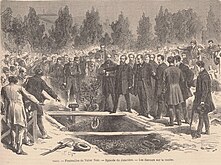 Première inhumation au cimetière de Neuilly.