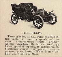 1903 Phelps 15-hp Tonneau Touring car from The Automobile magazine