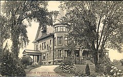 Smiths Falls.jpg'de Elmcroft'un 1907 kartpostal