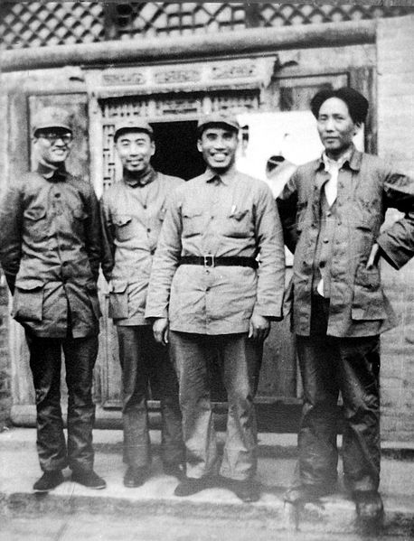 File:1930s Mao Zhu De Zhou Enlai Bogu.jpg