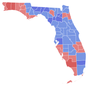 1986 United States Senate election in Florida results map by county.svg