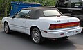 1993 Chrysler LeBaron Highline Convertible with Sport Package, rear left view