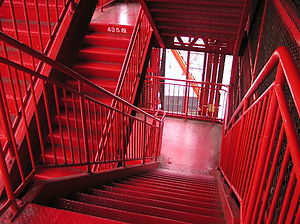 20040504 4 May 2004 Tokyo Tower stairs 1 Shibakouen Tokyo Japan.jpg