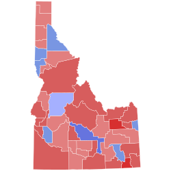 2006 Idaho gubernatorial election results map by county.svg