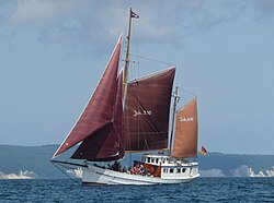 Elida off the chalk coast of the island of Ruegen 2009