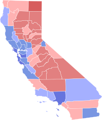 2010 California Insurance Commissioner hasil pemilihan peta oleh county.svg