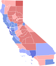 2010 California Insurance Commissioner election results map by county.svg