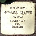 Stolperstein für Hermann Klaber