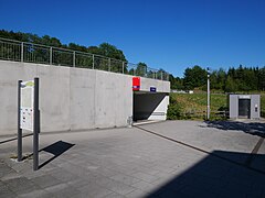 Olsberg, Zugang zum Fußgängertunnel