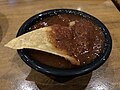 2021-09-28 20 25 34 A tortilla chip in salsa at the Asadero Mexican Grill in Rochelle Park Township, Bergen County, New Jersey.jpg