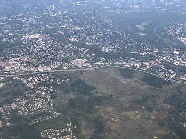 Aerial view of Fairfield in Essex County