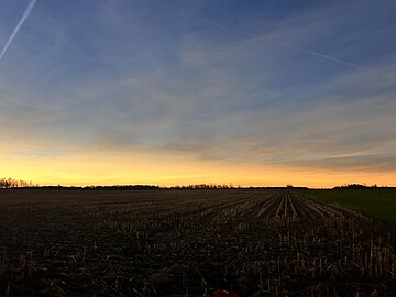 Totality north of Attica, Ohio