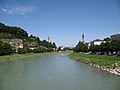 Deutsch: Salzach Fluß, Salzburg, Österreich English: Salzach River, Salzburg, Austria Camera location 47° 48′ 06.8″ N, 13° 02′ 32.4″ E  View all coordinates using: OpenStreetMap