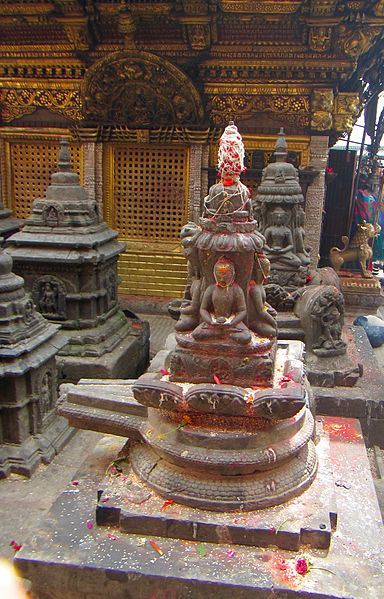 File:3 Buddha and Shiva Linga Vajrayana Buddhism.jpg